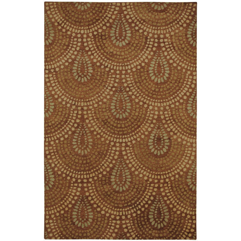 Bowden Scallop Spice Hand Tufted Rug Rectangle image