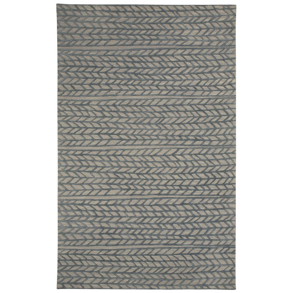 Ancient Arrow Grey Pigeon Hand Tufted Rug Rectangle image