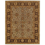 Mumtaz-Meshed Celadon Cocoa Hand Tufted Rug Rectangle image