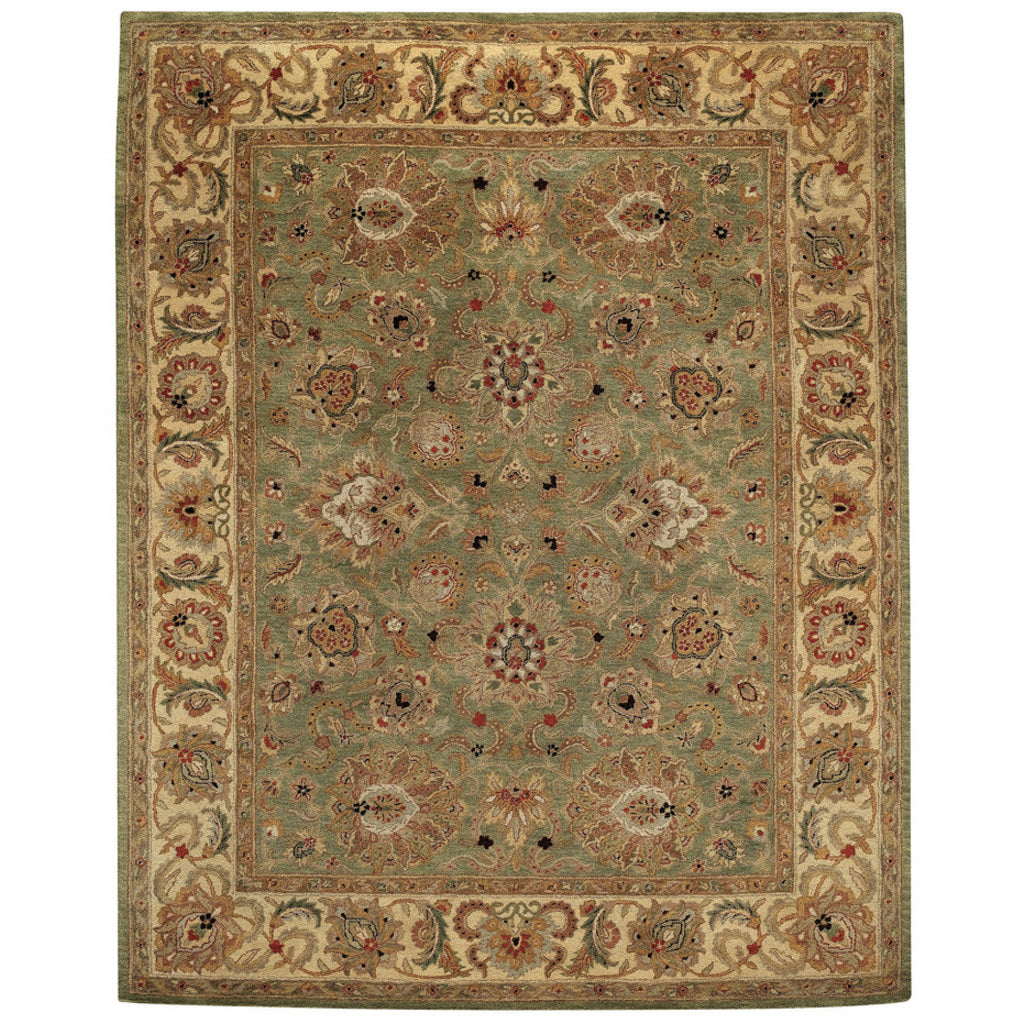 Mumtaz-Agra Pistachio Hand Tufted Rug Rectangle image