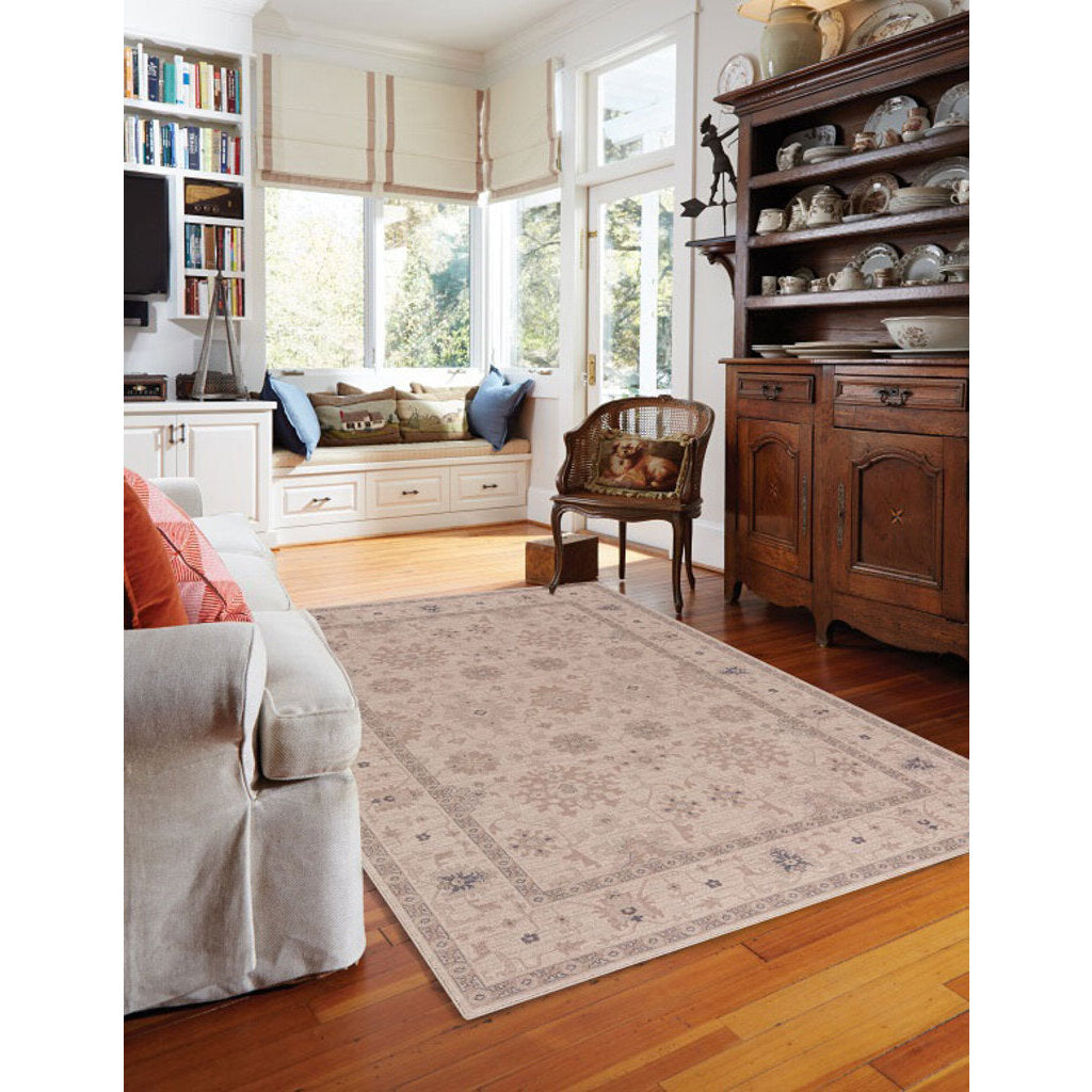 Metropolis-Ushak Bisque Machine Woven Rug Rectangle image