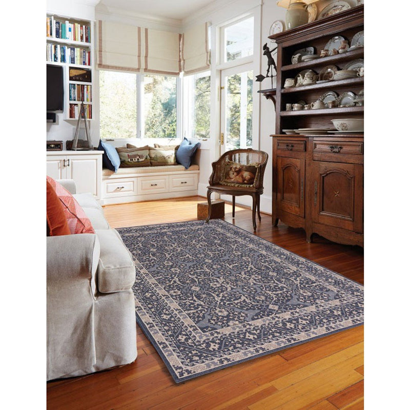 Metropolis-Ziegler Deep Blue Machine Woven Rug Rectangle image