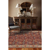 Lineage-Nouveau Red Ivory Machine Woven Rug Rectangle image