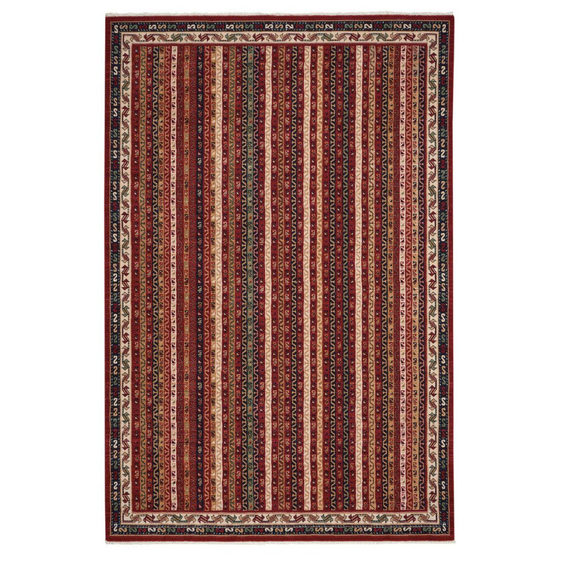 Tribute-Bazaar Deep Red Machine Woven Rug Rectangle image