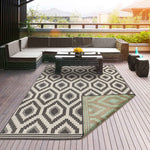 Cliffside Diamond Machine Woven Rug Rectangle Roomshot image