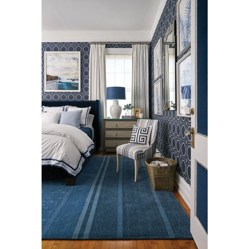 Simply Gabbeh Taos Blue Hand Tufted Rug Rectangle image