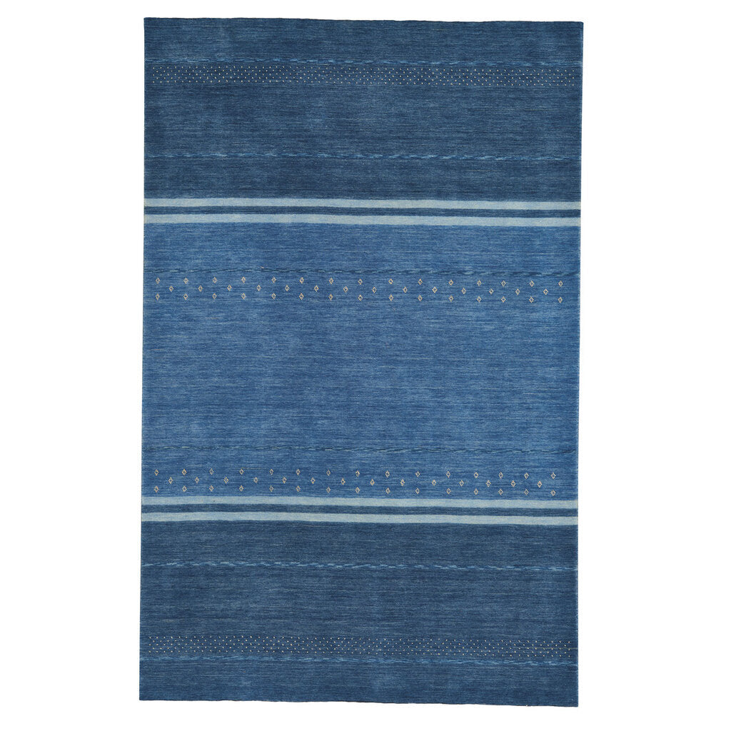 Simply Gabbeh Taos Blue Hand Tufted Rug Rectangle image