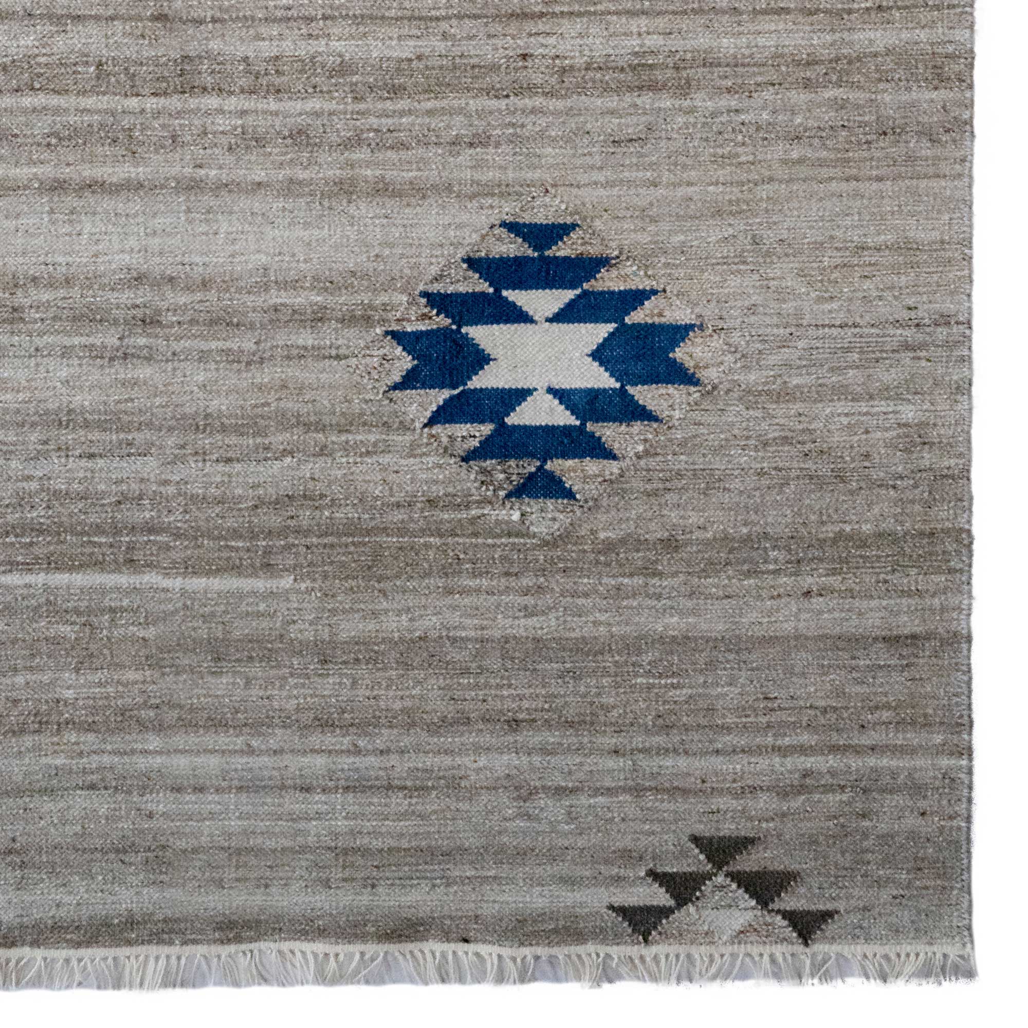 Azteca Indigo Taupe Flat Woven Rug Rectangle image