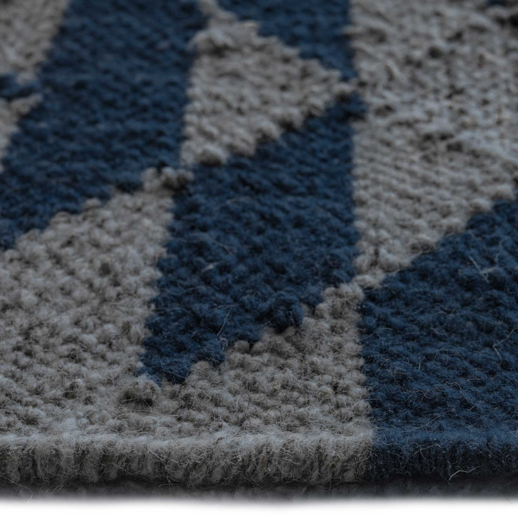 Azteca Indigo Taupe Flat Woven Rug Rectangle image