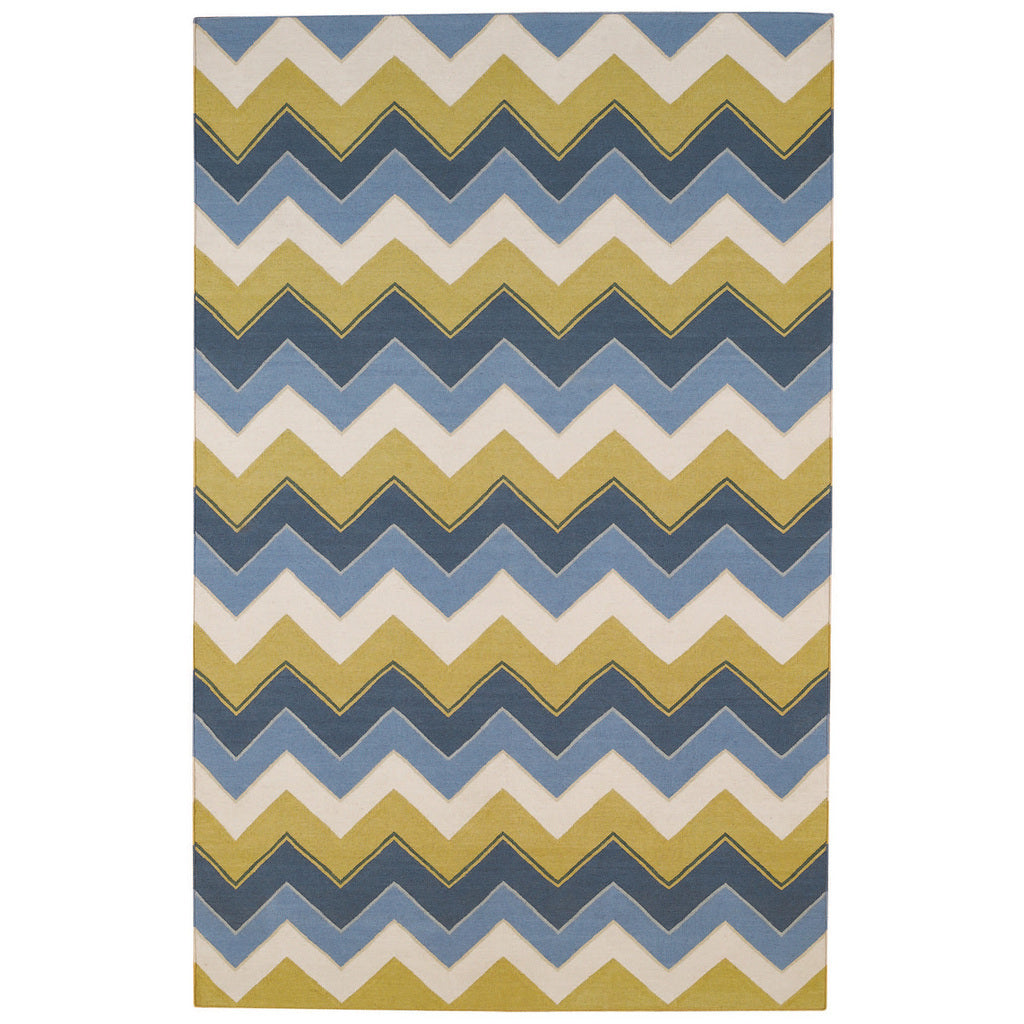 Irish Stitch Slate Clay Flat Woven Rug Rectangle image