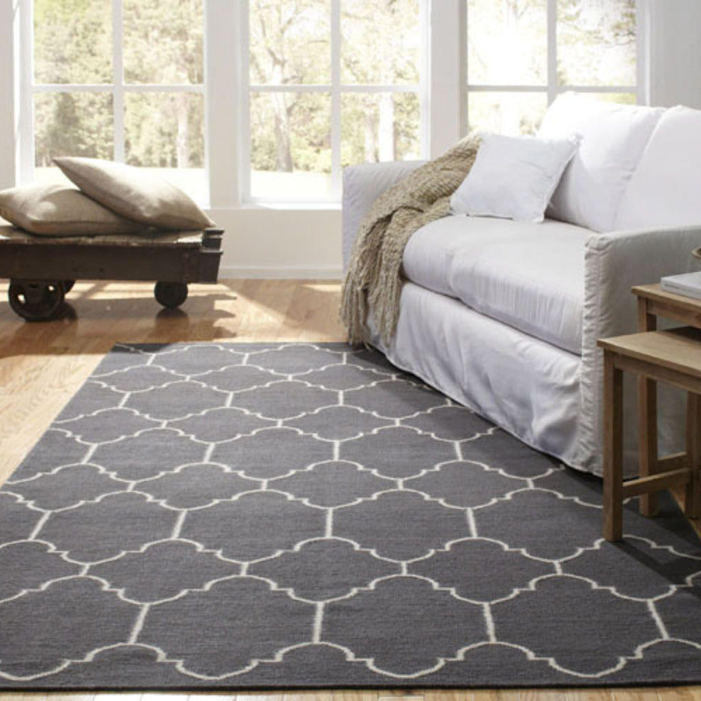 Arabesque Pigeon Flat Woven Rug Rectangle image