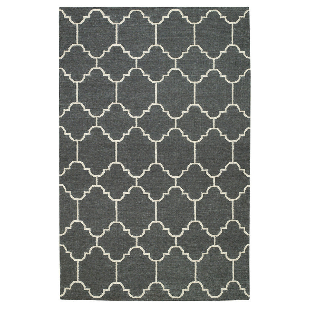 Arabesque Pigeon Flat Woven Rug Rectangle image