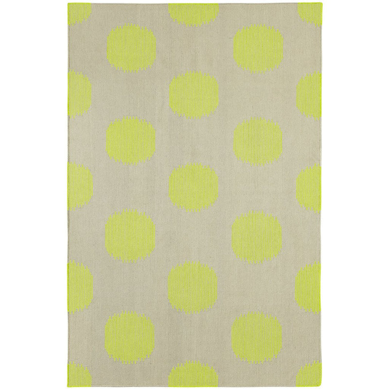 NY Dot Day Glow Flat Woven Rug Rectangle image