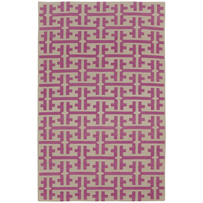 The Greek Dark Blush Flat Woven Rug Rectangle image