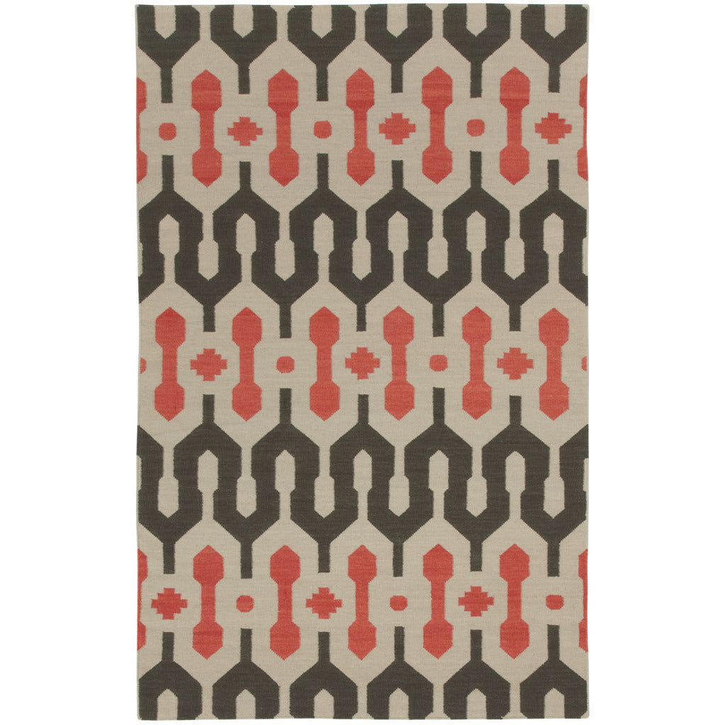 L'Alhambra Pigeon Salmon Flat Woven Rug Rectangle image