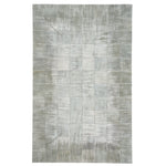 Laramie-Brushed Blocks Pewter Flat Woven Rug Rectangle image