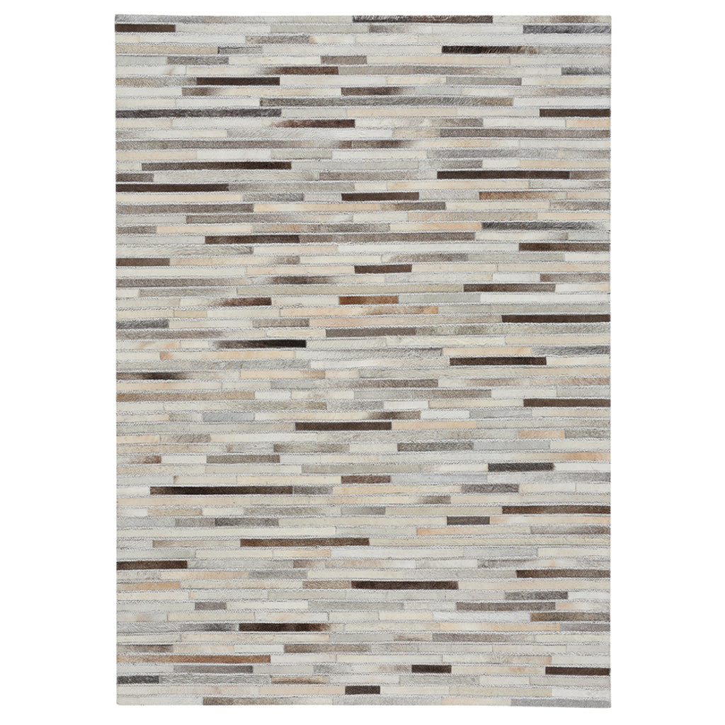 Laramie-Braided Stripe Grey Multi Flat Woven Rug Rectangle image