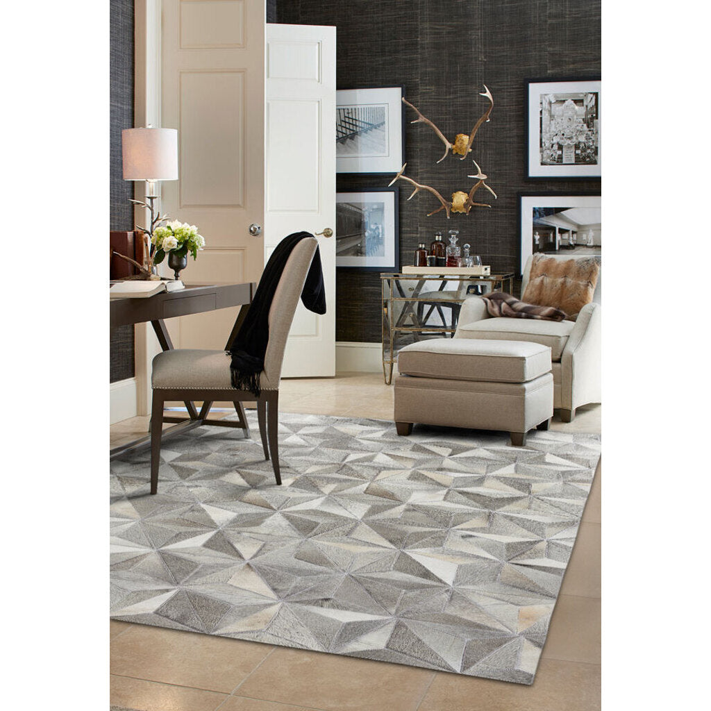 Laramie-Diamond Grey Flat Woven Rug Rectangle image