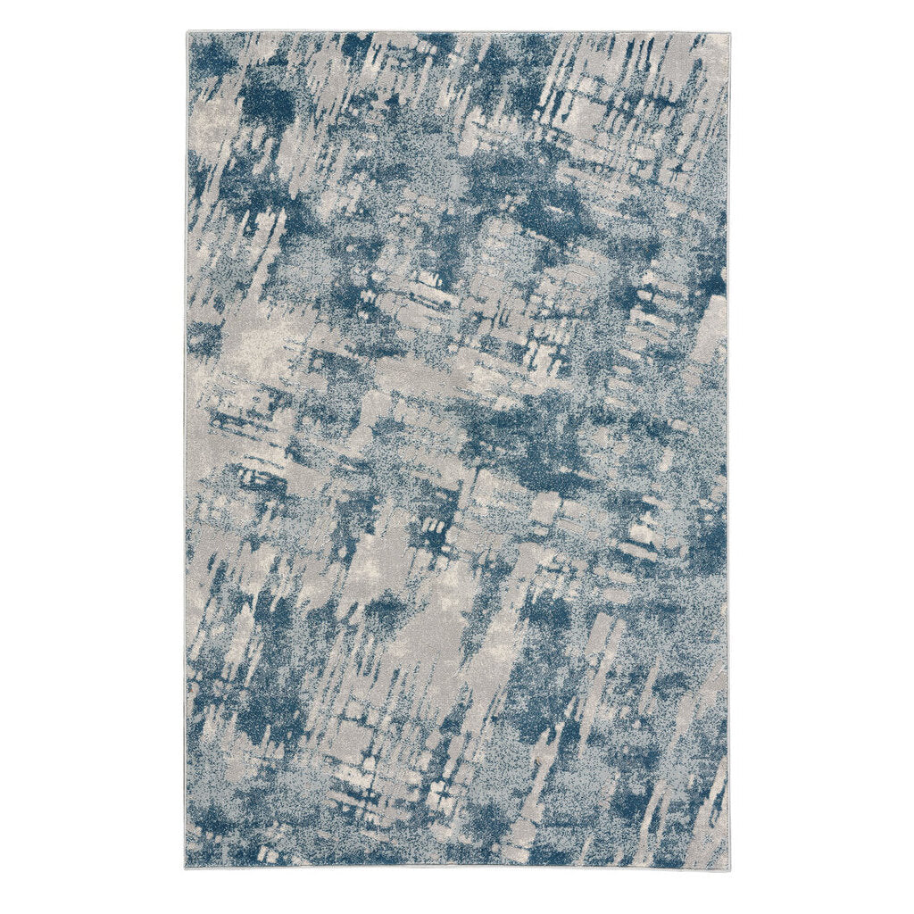 Brushstrokes Prussian Blue Machine Mad Rectangle image