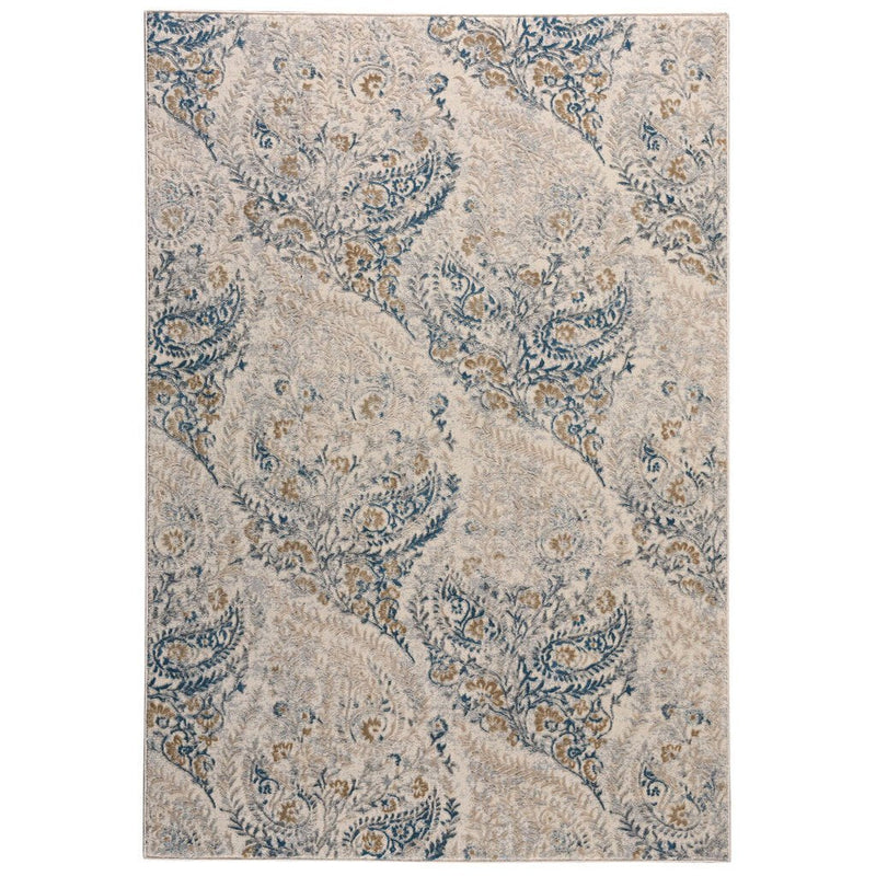 Fiore Adriatic Blue Machine Woven Rug Rectangle image