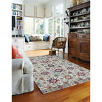 Fuego-Keshan Cream Machine Woven Rug Rectangle image