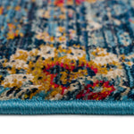 Banaz-Kayseri Midnight Blue Machine Woven Rug Rectangle Cross Section image