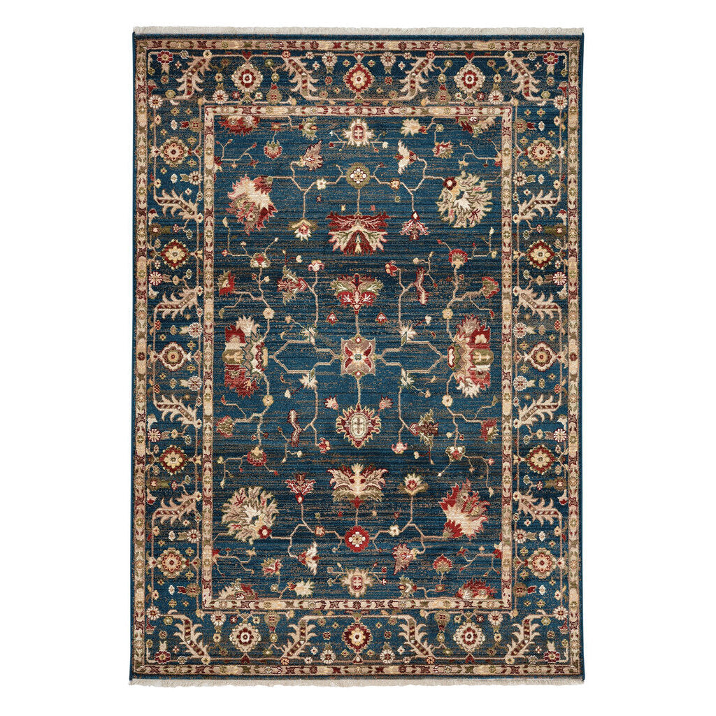 Landis-Keshan Cerulean Blue Machine Woven Rug Rectangle image