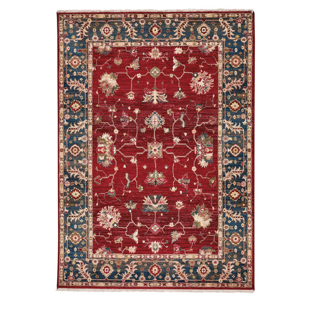 Landis-Keshan Crimson Navy Machine Woven Rug Rectangle image