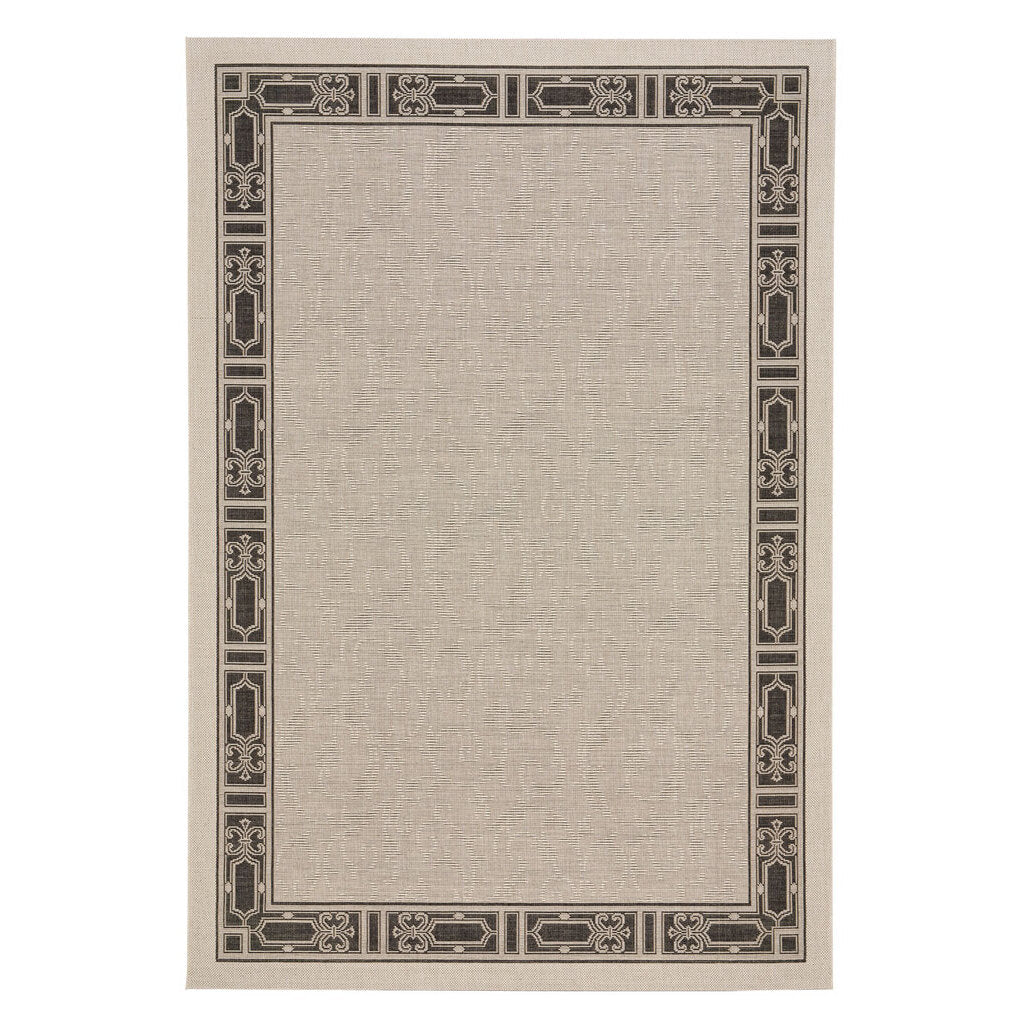 Finesse-Motif Noir Machine Woven Rug Rectangle image