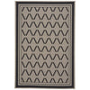 Finesse-Lattice Noir Machine Woven Rug Rectangle image