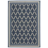 Finesse-Lattice Navy Machine Woven Rug Rectangle image