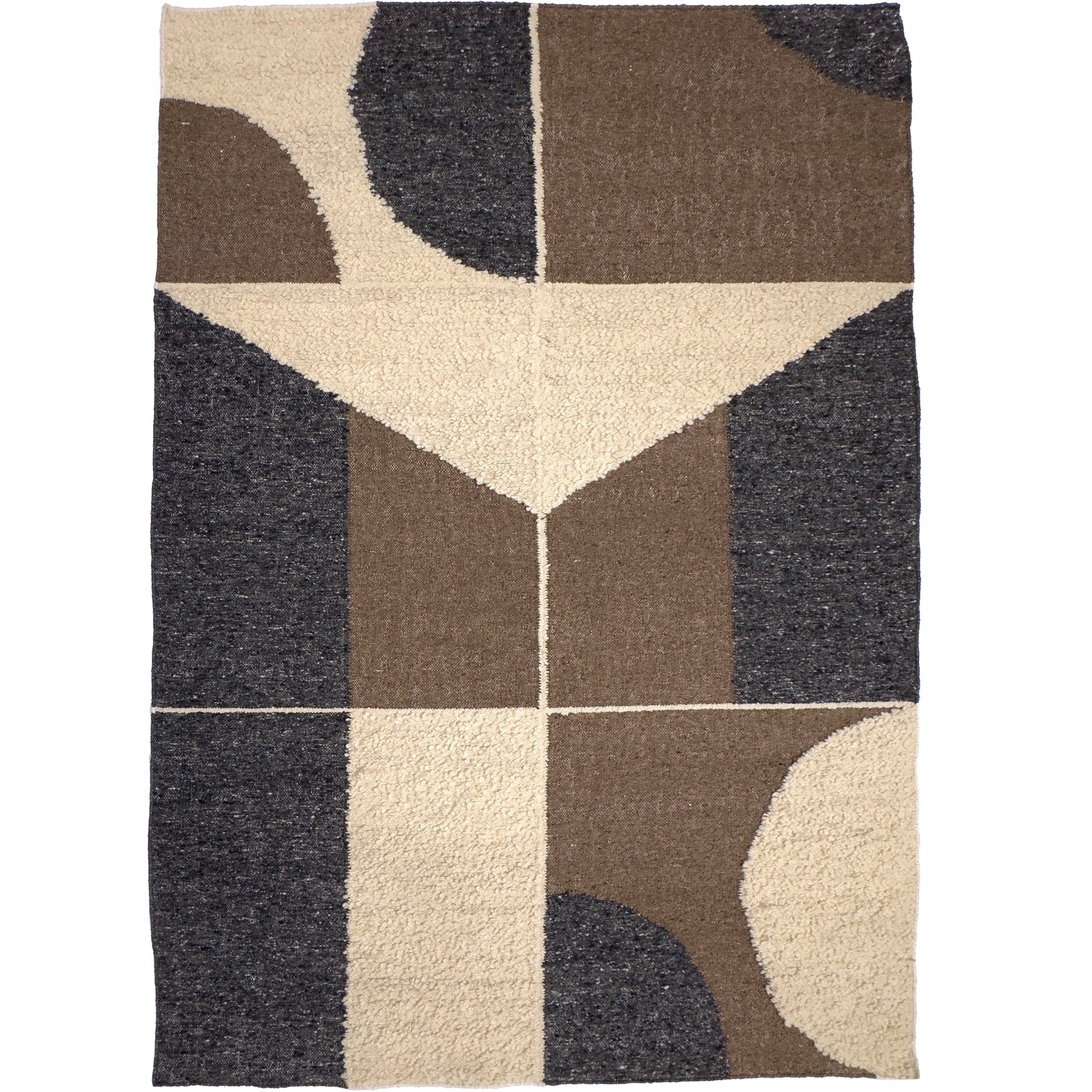 Rabat Wood Hand Woven Area Rug Rectangle image