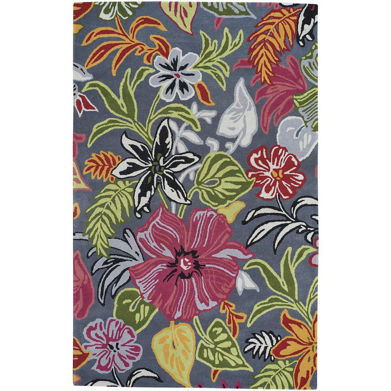 Botanicum Grey Hand Tufted Rug Rectangle image