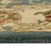 Eloquent Garden Bombay Blue Hand Tufted Rug Rectangle Cross Section image