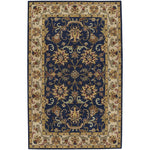 Eloquent Garden Navy Hand Tufted Rug Rectangle image