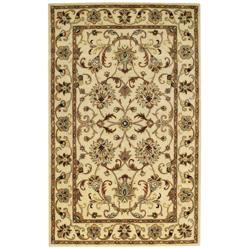 Eloquent Garden Antique Ivory Hand Tufted Rug Rectangle image