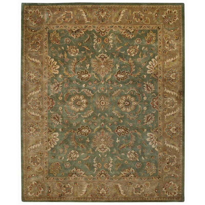 Velvet-Palmette Bluestone Hand Tufted Rug Rectangle image