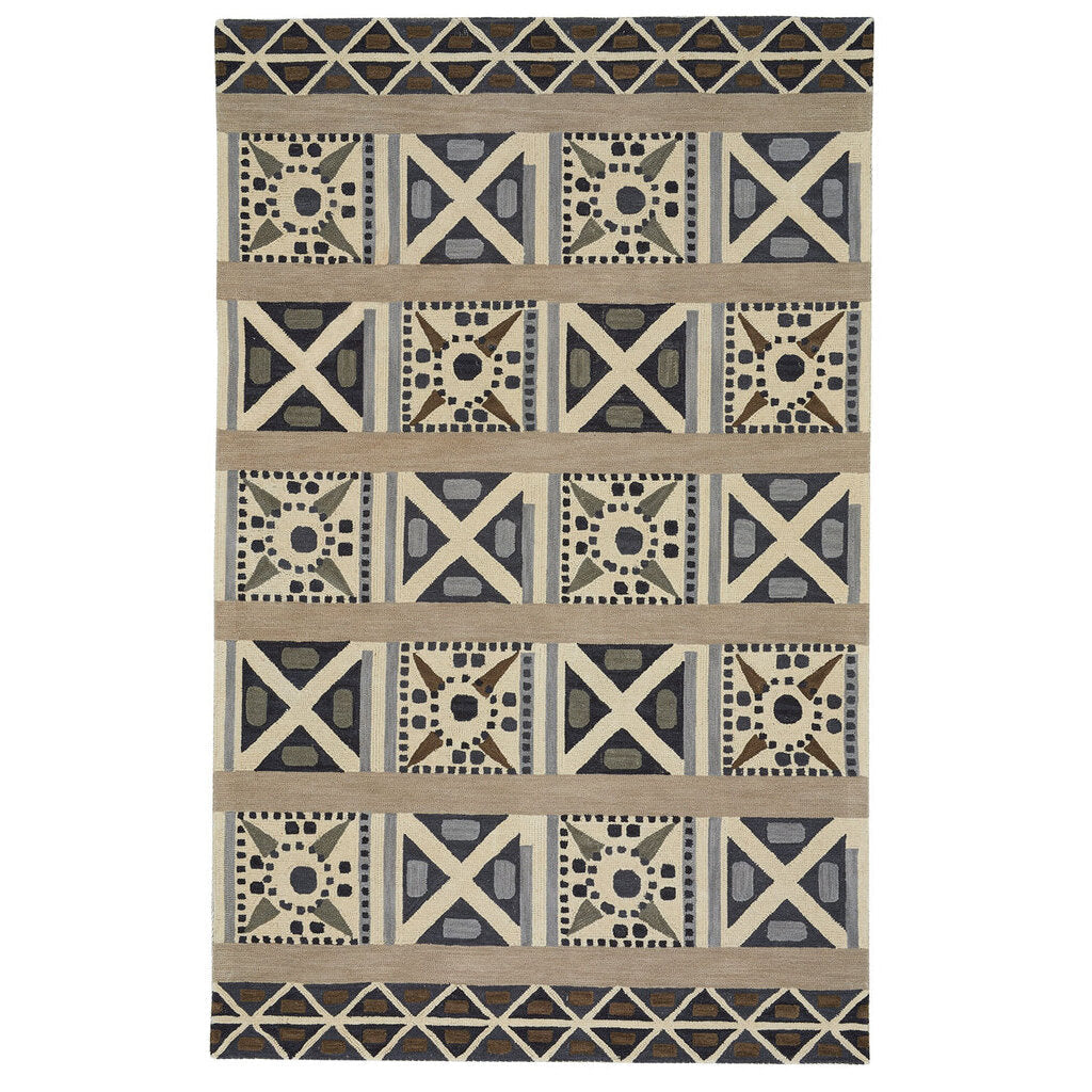 Clayton Greige Hand Tufted Rug Rectangle image