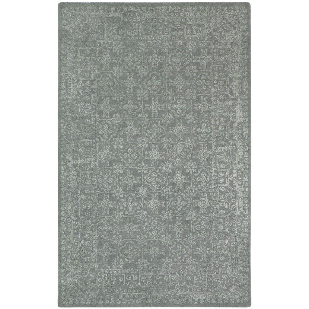 Tracery Pale Grey Hand Tufted Rug Rectangle image