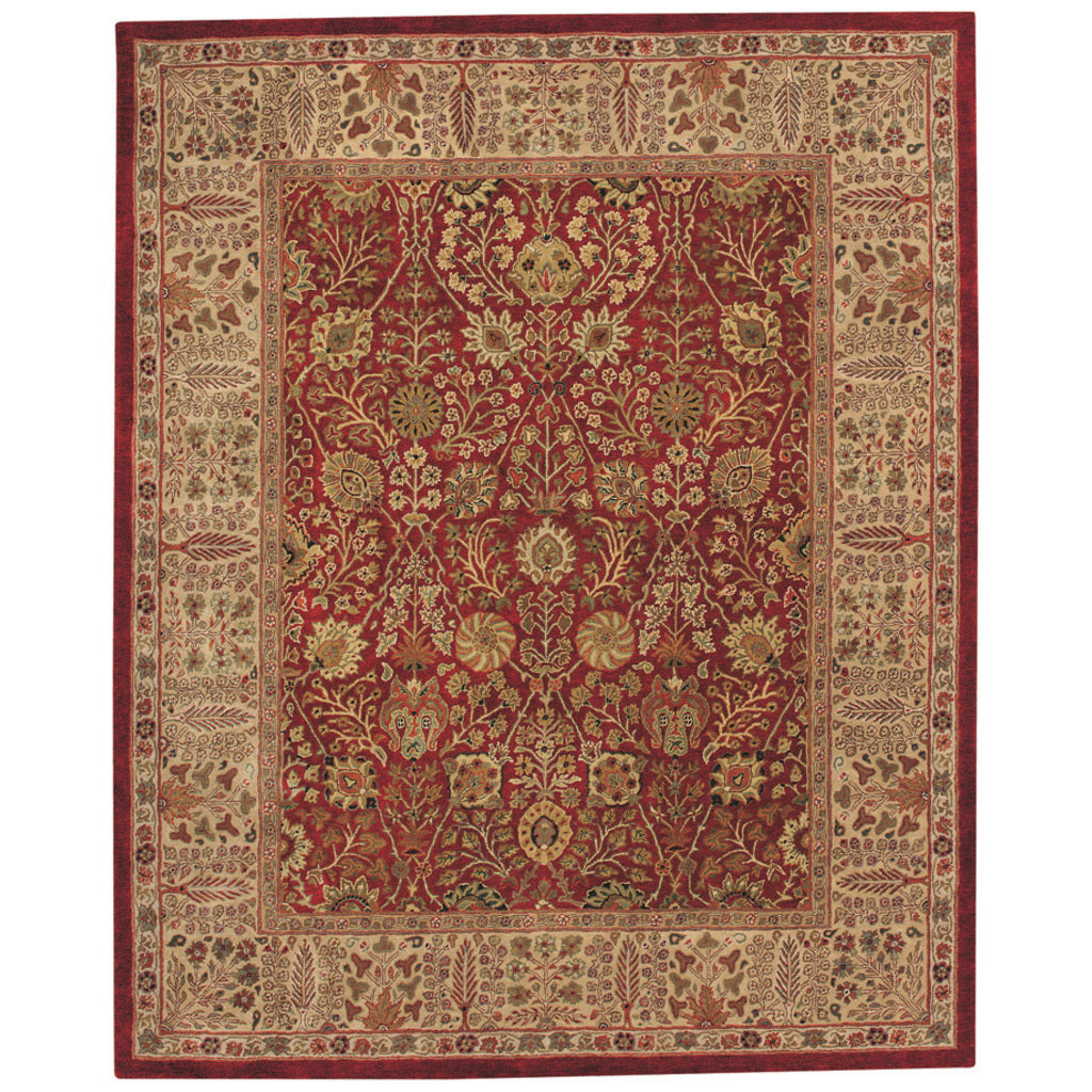 Kaimuri-Persian Cedars Cinnabar Hand Tufted Rug Rectangle image