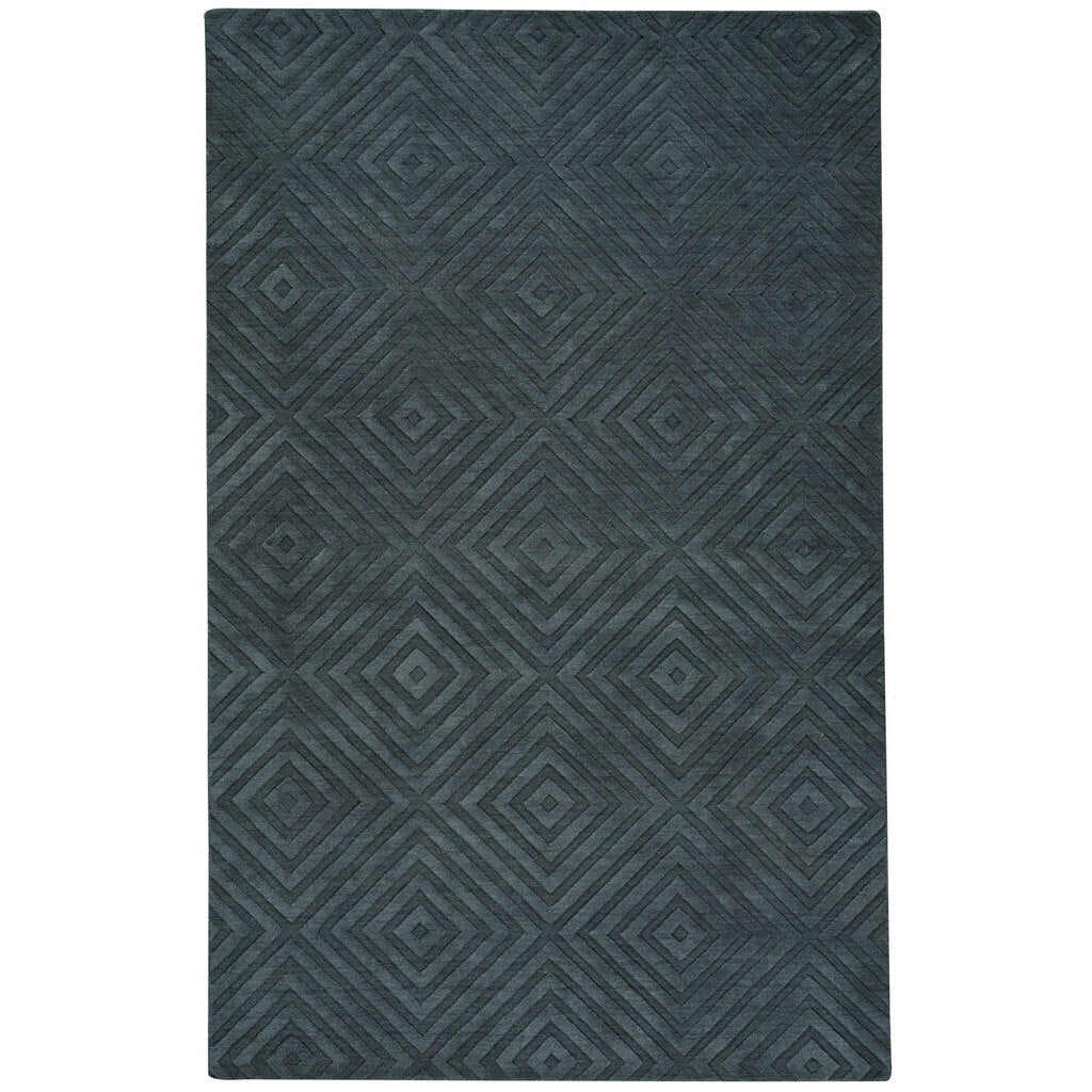 Arcade-Spirit Dark Grey Hand Loomed Area Rug Rectangle image