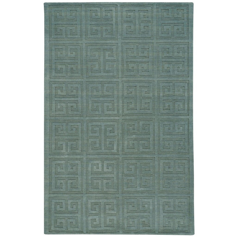 Gallery-Key Seafoam Hand Loomed Area Rug Rectangle image