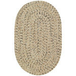 Sea Glass Shell Braided Rug Oval image