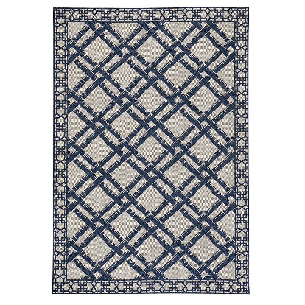 Finesse-Bamboo Trellis Navy