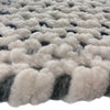 Dramatic Static Foggy Day Braided Rug Cross-Sewn Cross Section image