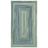 Homecoming Sky Blue Braided Rug Concentric image