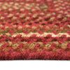 Homecoming Rosewood Red Braided Rug Concentric Cross Section image