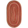 Homecoming Rosewood Red Braided Rug Oval image