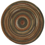 Homecoming Chestnut Brown Braided Rug Round image