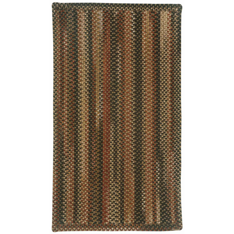 Homecoming Chestnut Brown Braided Rug Rectangle image